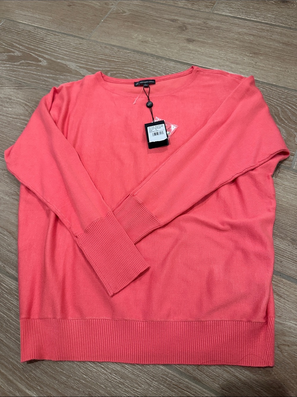 Adrianna Papell Coral Scoop Neck Sweater